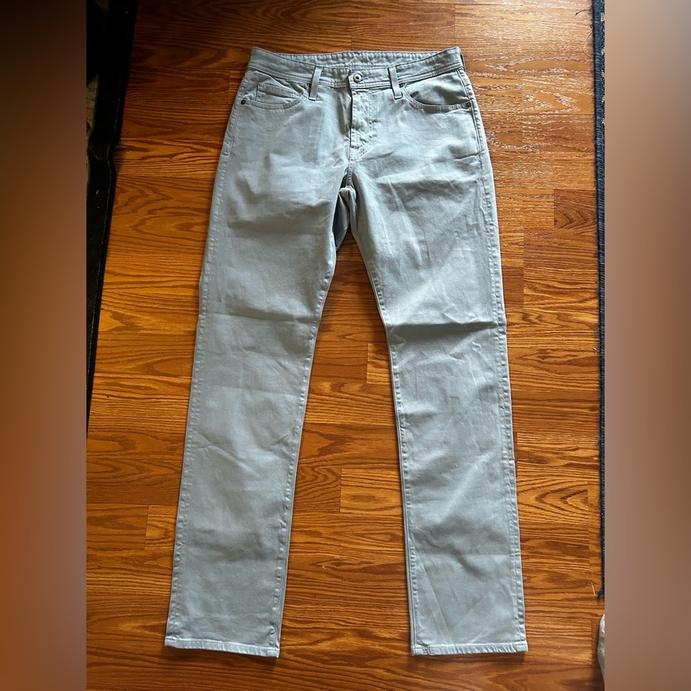AG Adriano Goldschmeid Baby Blue Straight Leg Jeans Men's size 32W x 34L